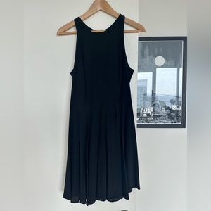 Yumi Kim black racerback skater fit & flare dress